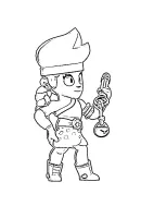 Brawl Stars kleurplaat 1